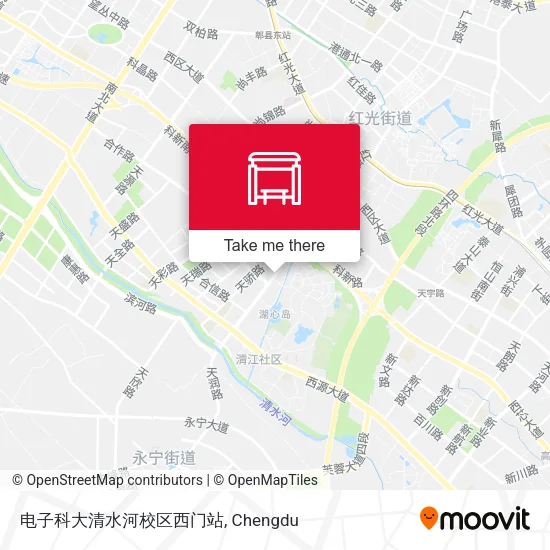 电子科大清水河校区西门站 map