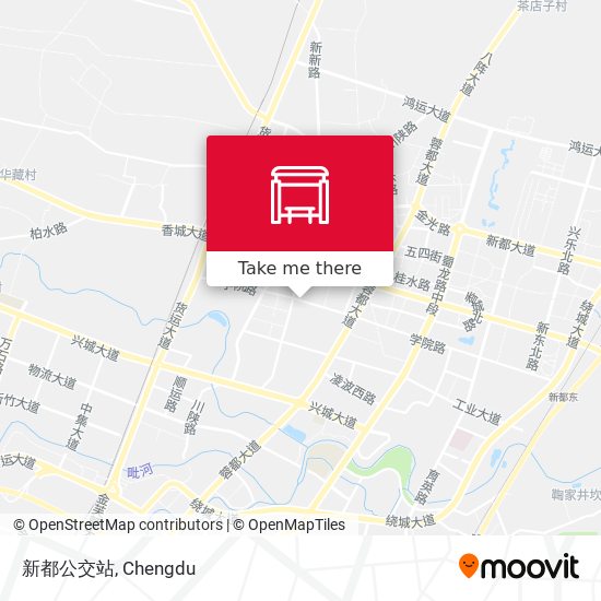 新都公交站 map