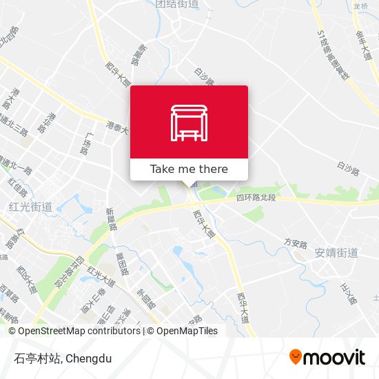 石亭村站 map