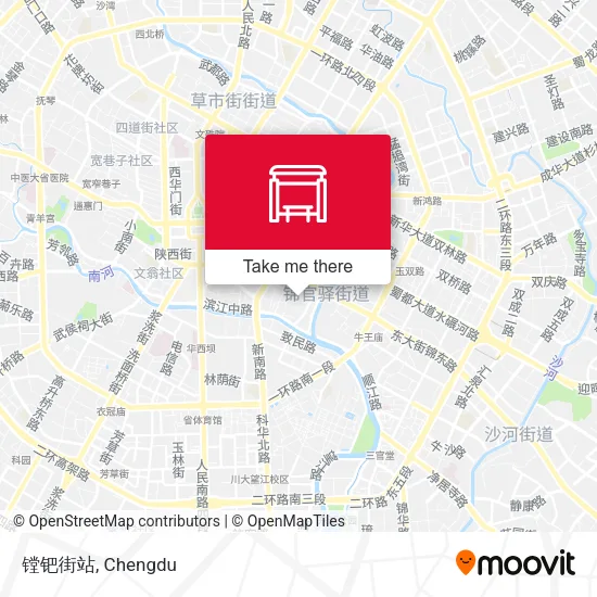 镗钯街站 map