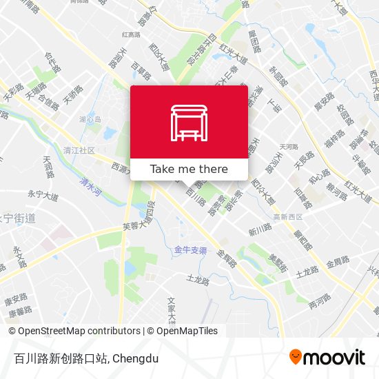 百川路新创路口站 map