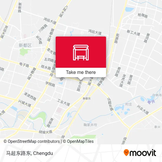 马超东路东 map