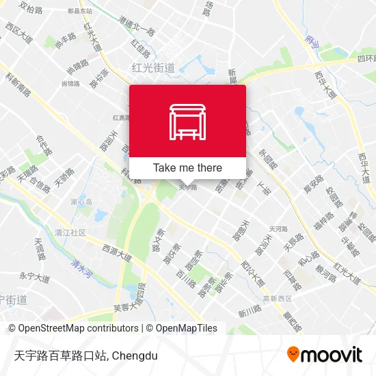 天宇路百草路口站 map