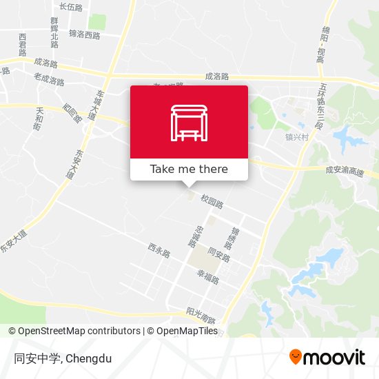 同安中学 map