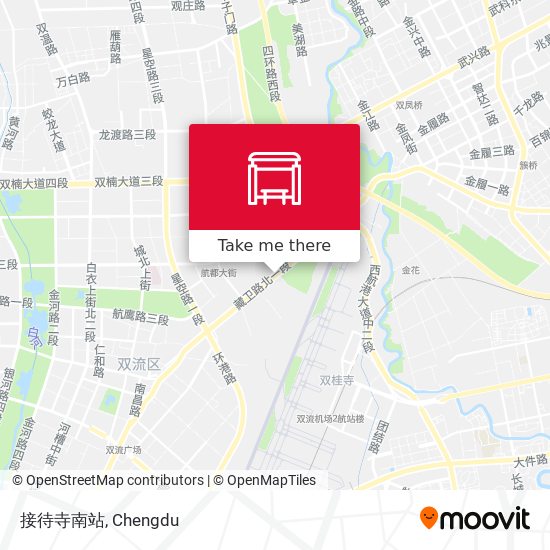 接待寺南站 map