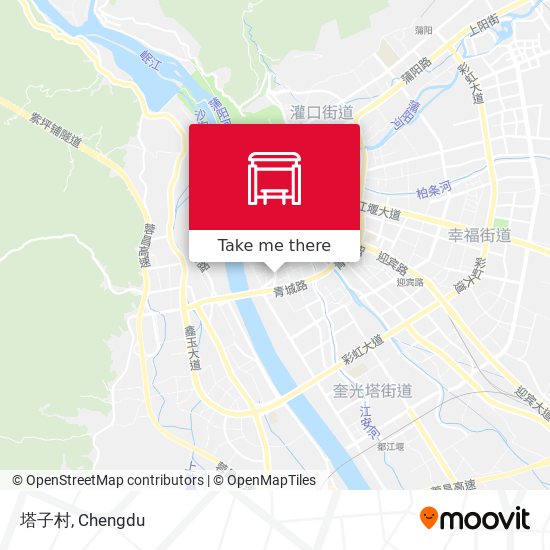 塔子村 map