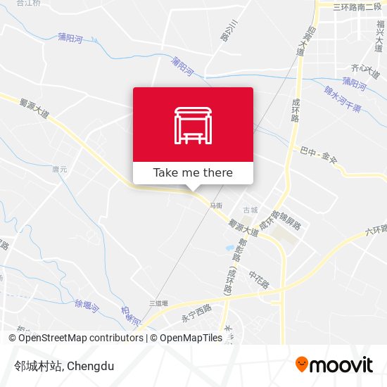 邻城村站 map