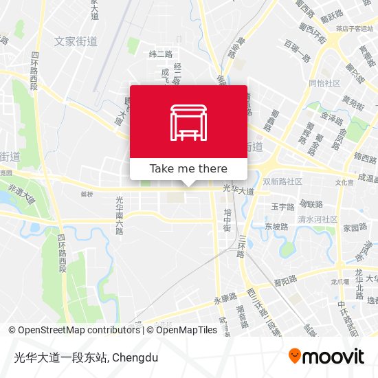 光华大道一段东站 map