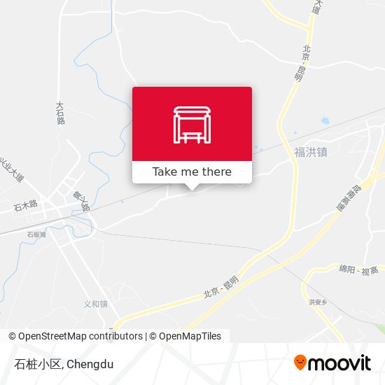 石桩小区 map