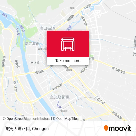 迎宾大道路口 map