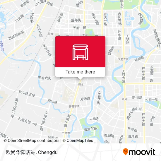 欧尚华阳店站 map