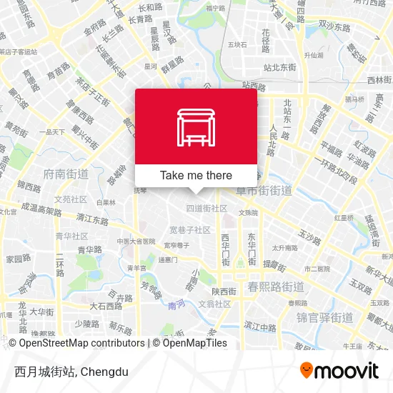 西月城街站 map