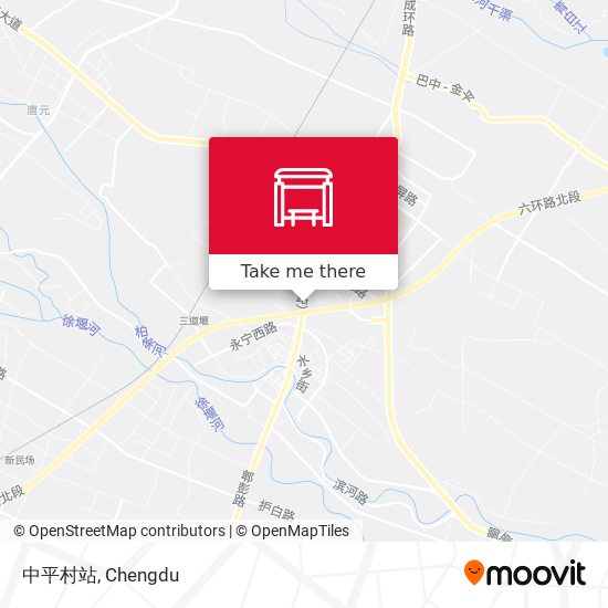 中平村站 map