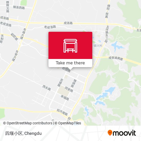 四堰小区 map