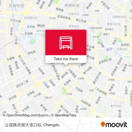 云霞路武侯大道口站 map
