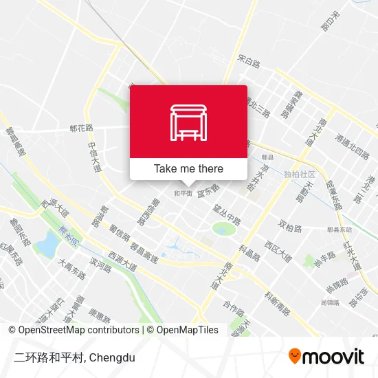 二环路和平村 map