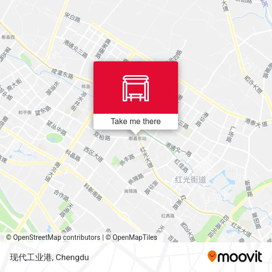 现代工业港 map