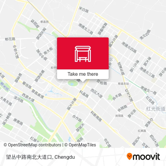 望丛中路南北大道口 map