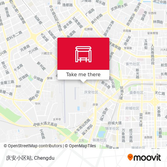 庆安小区站 map