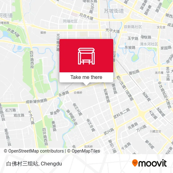 白佛村三组站 map