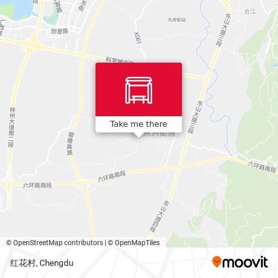 红花村 map