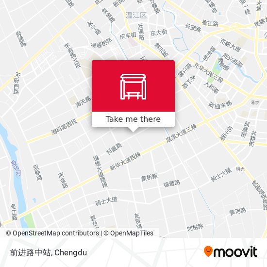 前进路中站 map