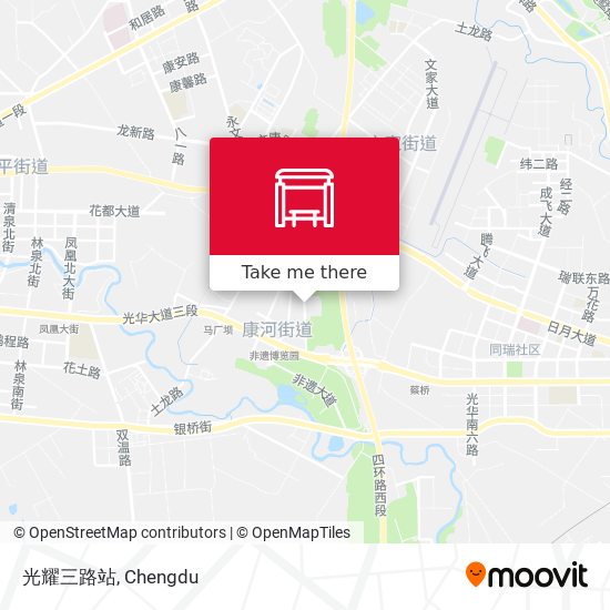 光耀三路站 map
