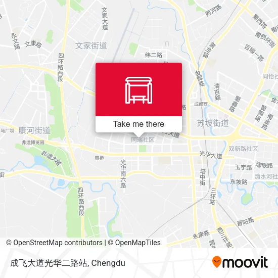 成飞大道光华二路站 map