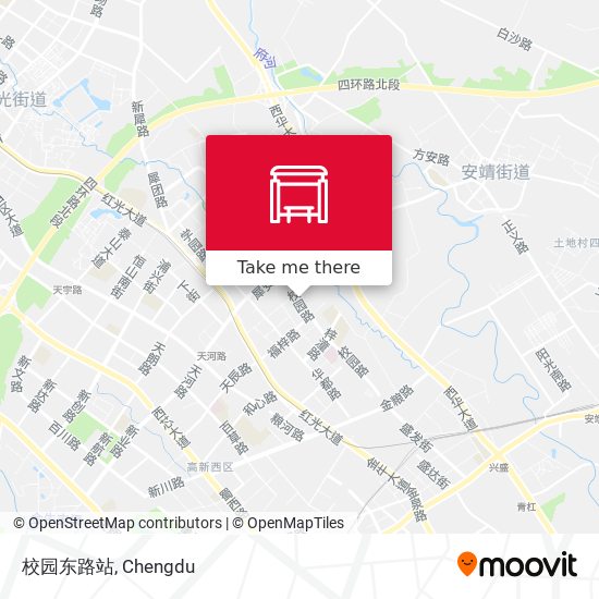 校园东路站 map