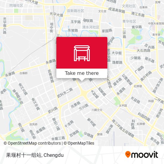果堰村十一组站 map
