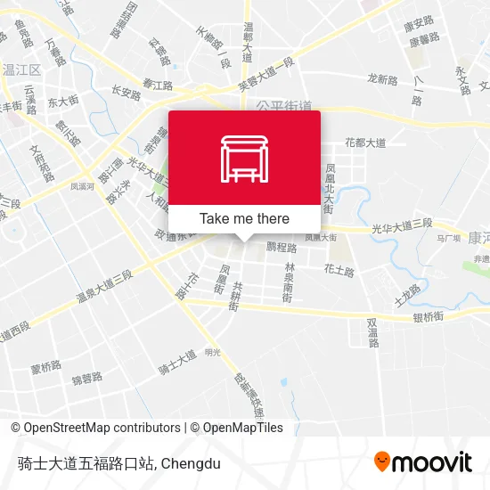 骑士大道五福路口站 map