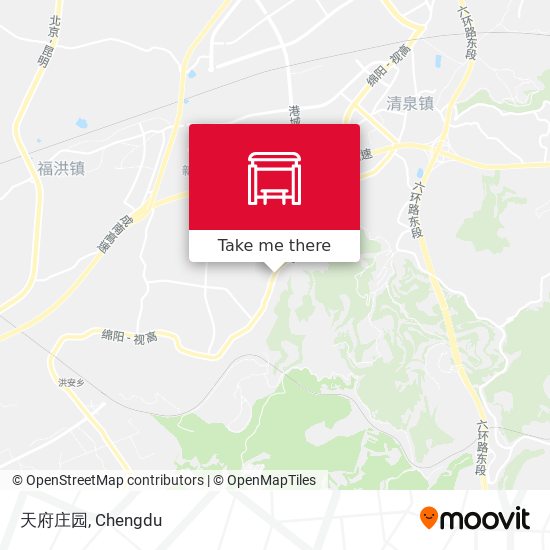 天府庄园 map