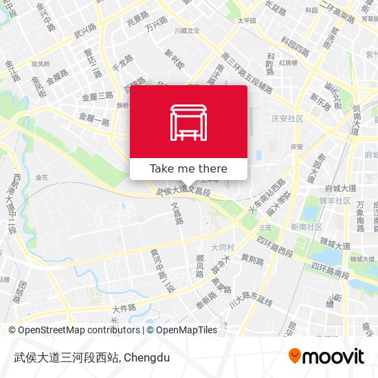 武侯大道三河段西站 map