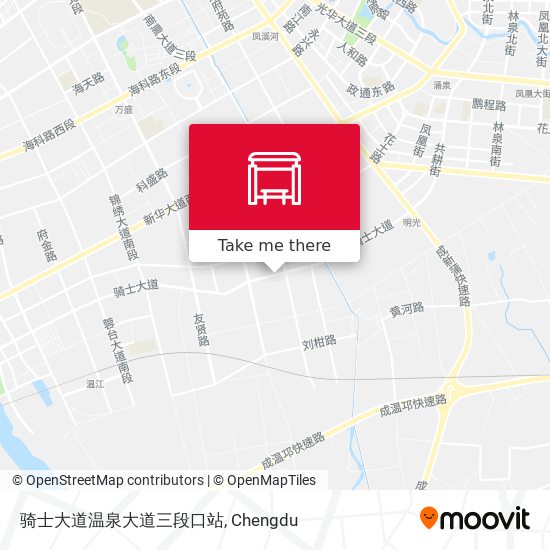 骑士大道温泉大道三段口站 map