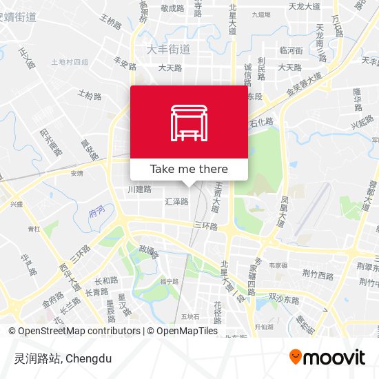 灵润路站 map