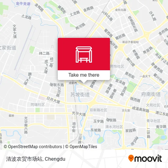 清波农贸市场站 map