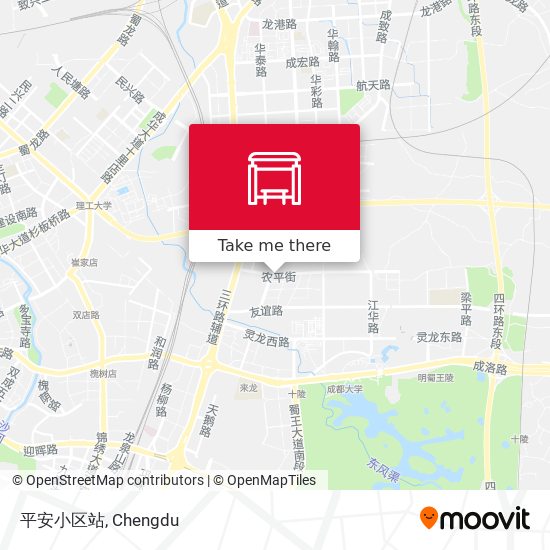 平安小区站 map