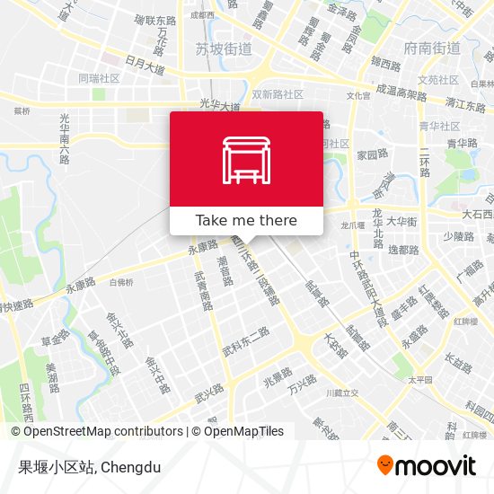 果堰小区站 map