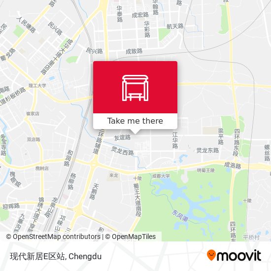 现代新居E区站 map