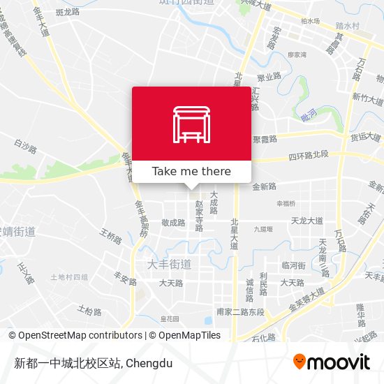 新都一中城北校区站 map