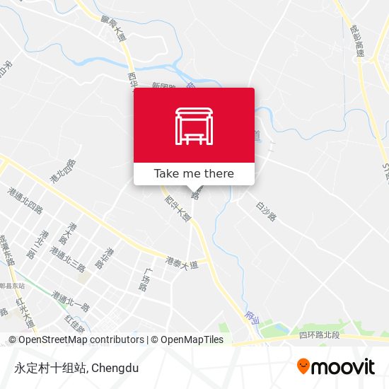 永定村十组站 map