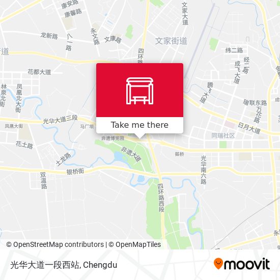 光华大道一段西站 map