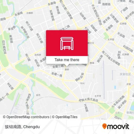 簇锦南路 map