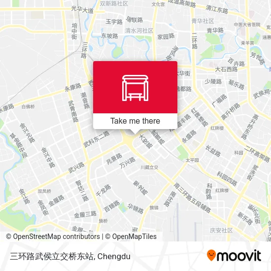 三环路武侯立交桥东站 map