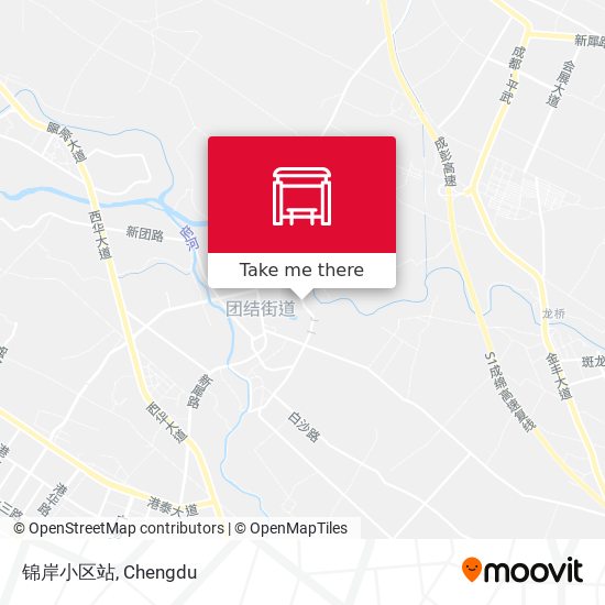 锦岸小区站 map
