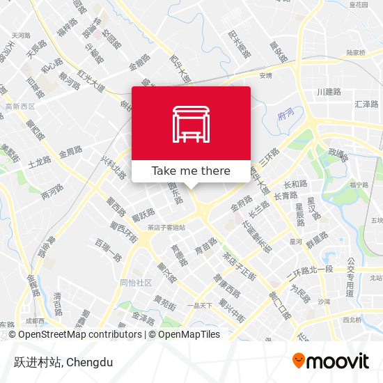 跃进村站 map
