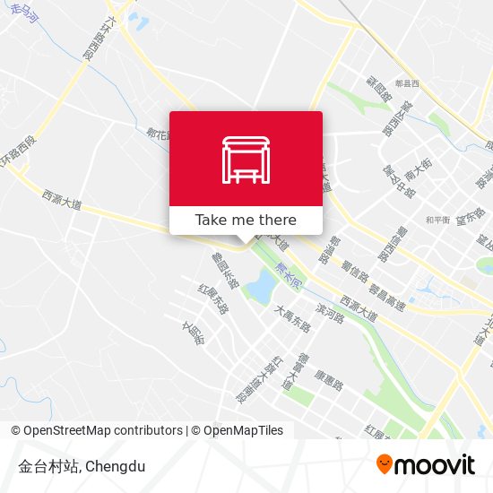 金台村站 map