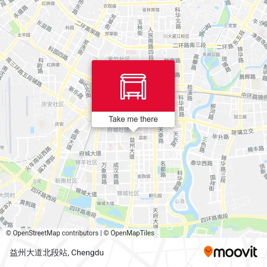 益州大道北段站 map