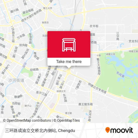 三环路成渝立交桥北内侧站 map