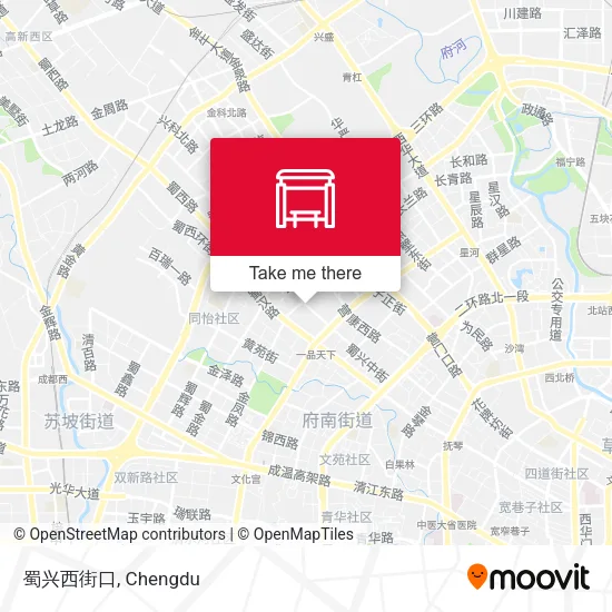 蜀兴西街口 map